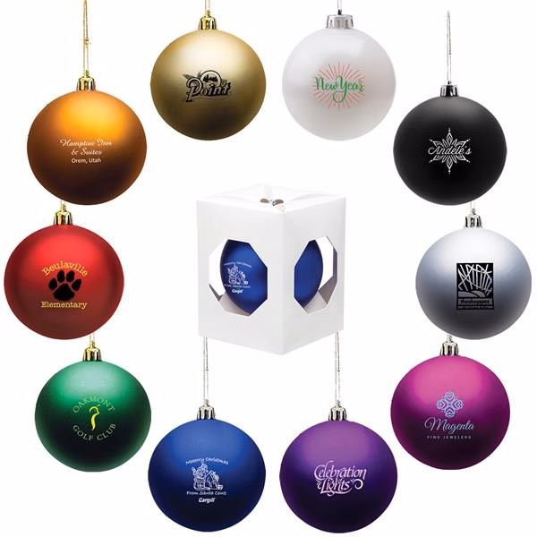 4" Shatter Resistant Ornaments with Strings