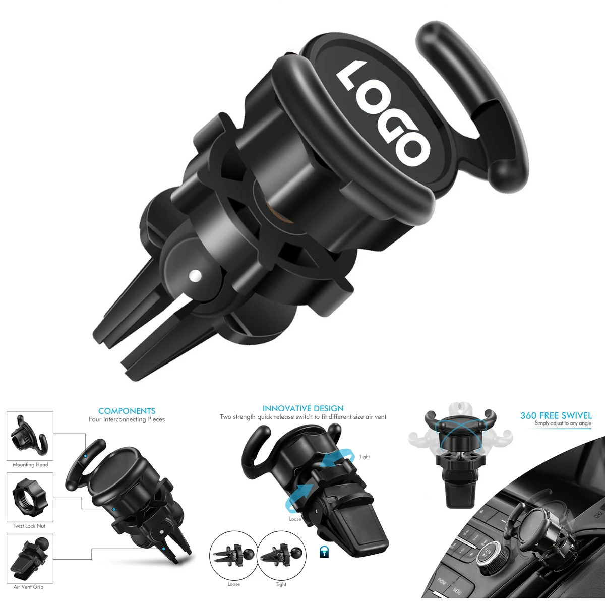 Phone Mount and Socket Grip 1