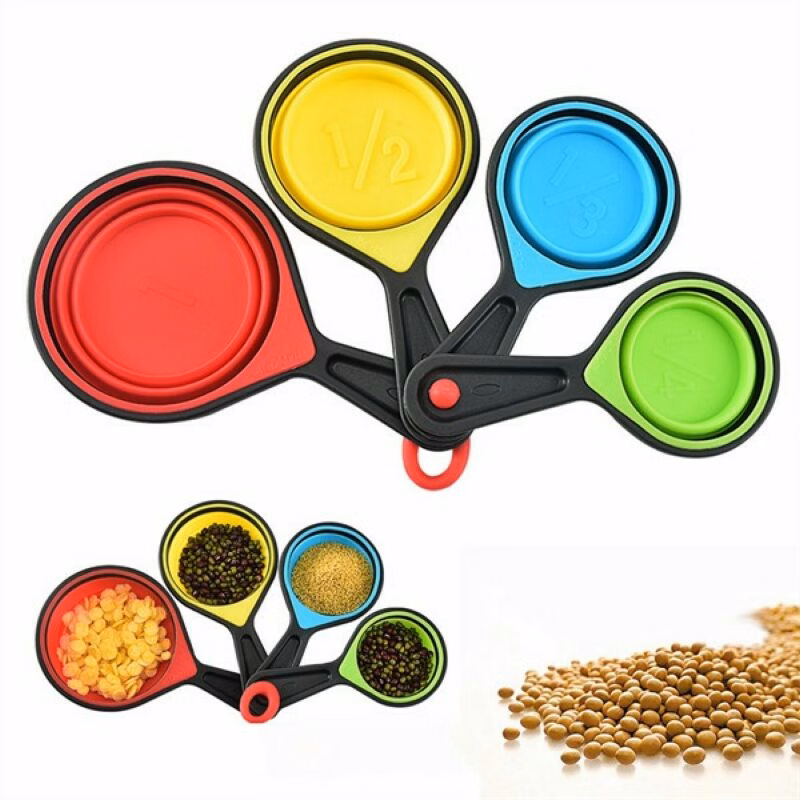 Collapsible Silicone measuring spoons