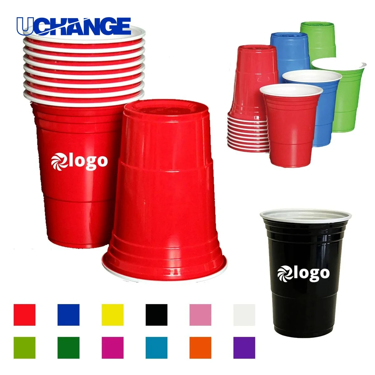 Disposable Single Wall Plastic Stadium Party Cup 1