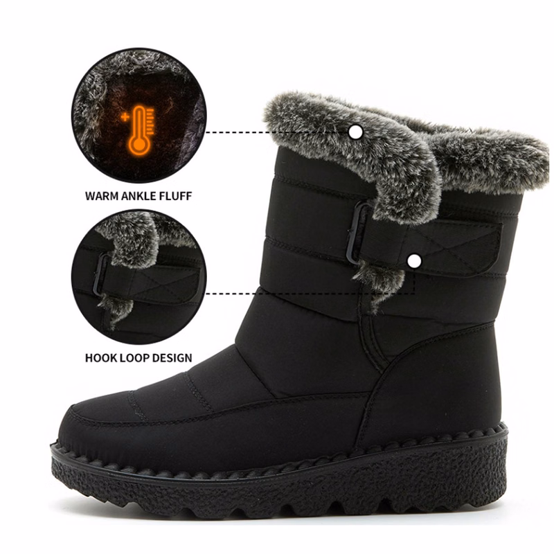 Women's thick-soled winter warm snow boots