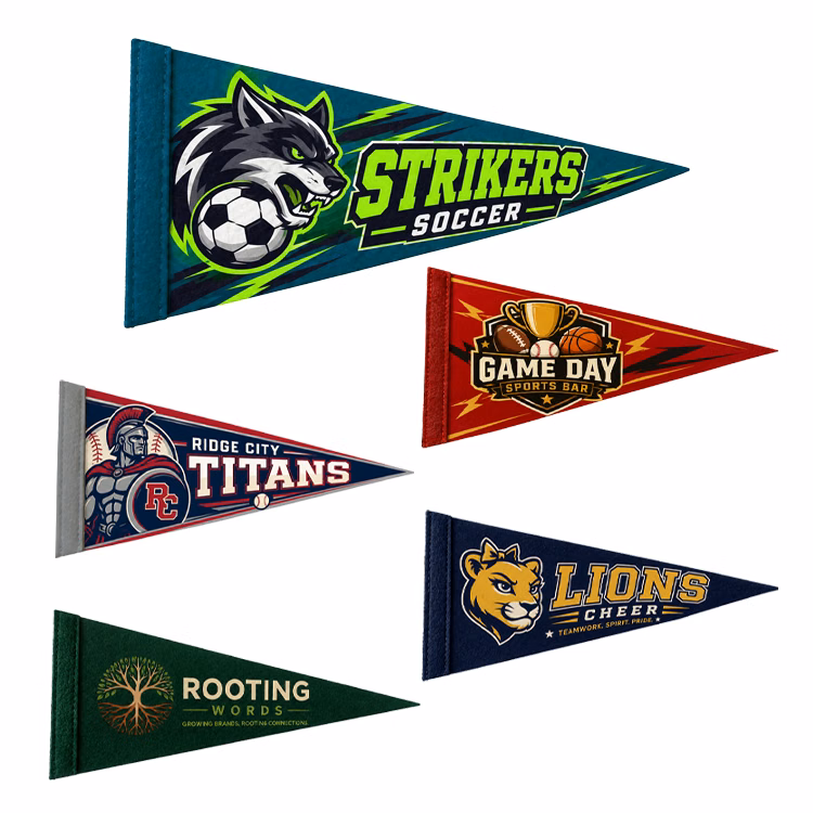 Del Mar Mini Full Color Felt Pennant