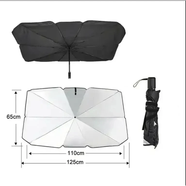 Car Front Window Foldable Umbrella Reflective Sunshade 1