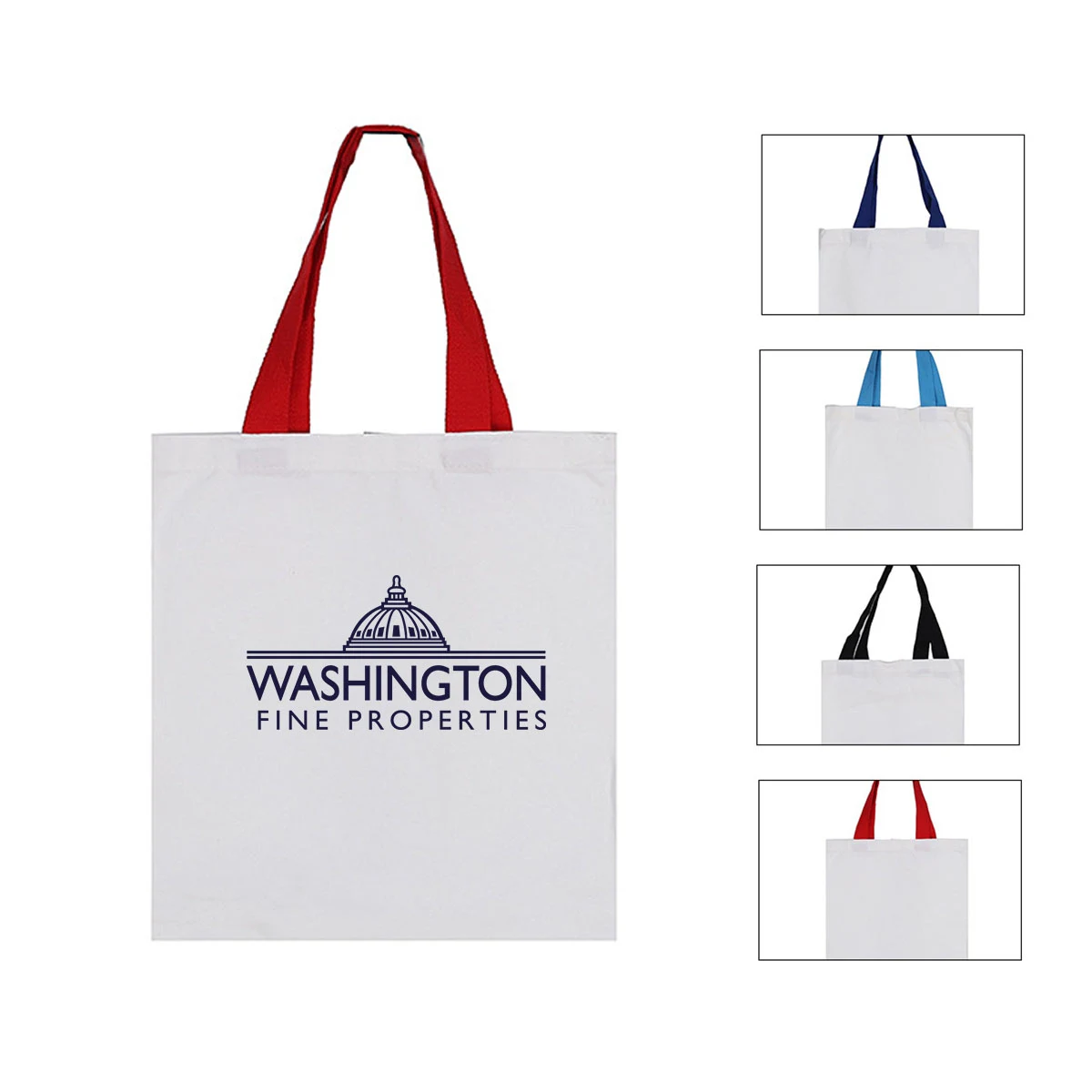 Polyester Cotton Tote Bags, custom tote bag with logo imprint 1