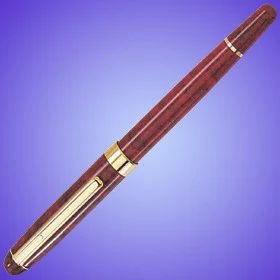BURGUNDY MARBLEIZED ROLLER BALL PEN 1