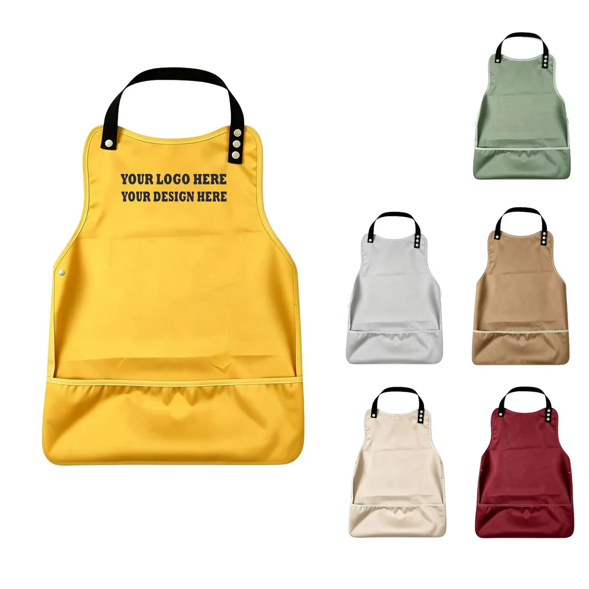 Adjustable Polyester Mealtime Protector Bib For Adults 1