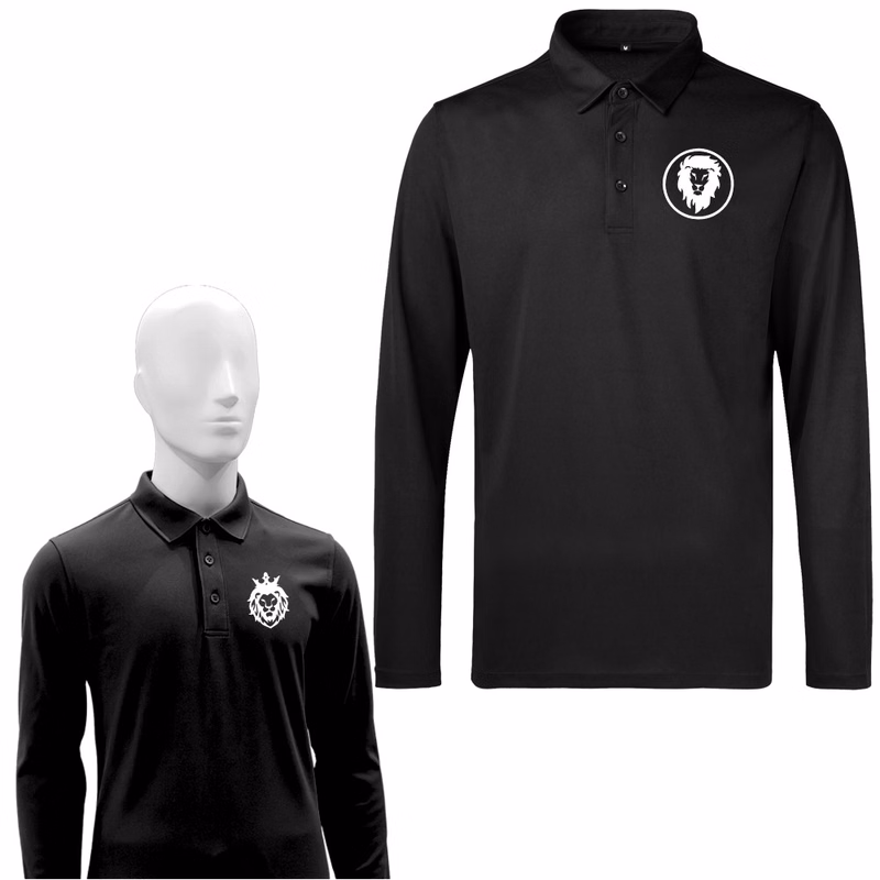 Men's Micro Pique Long Sleeve Polo Shirt