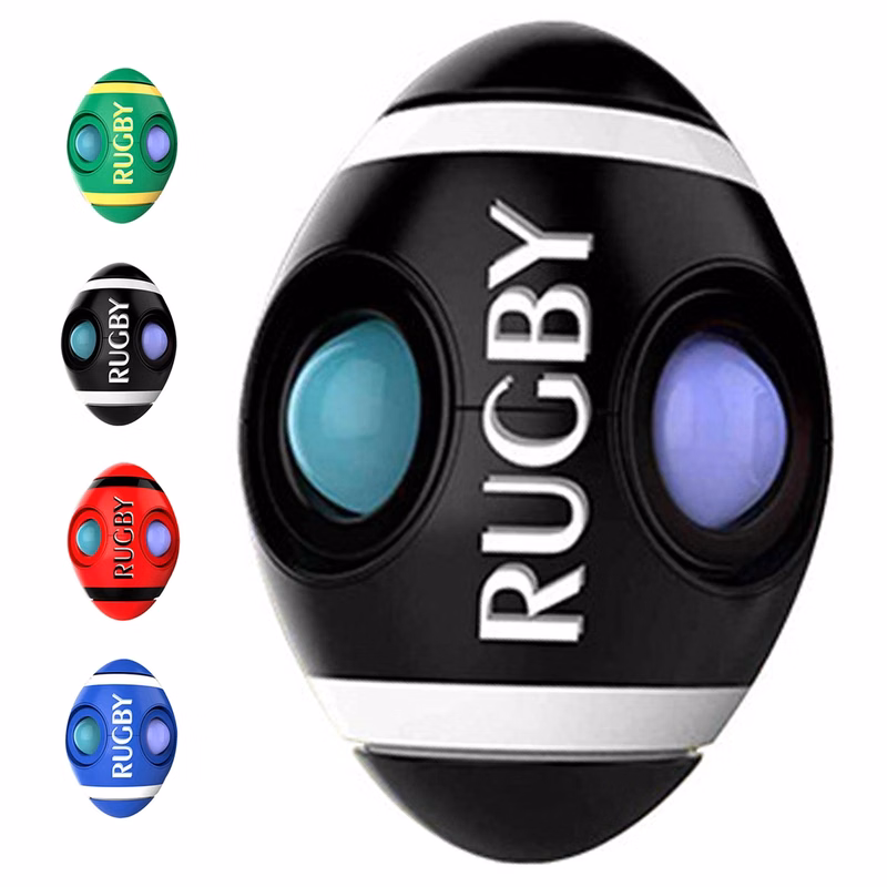 Rugby Rotating Gyro Push Pop Fidget Toy