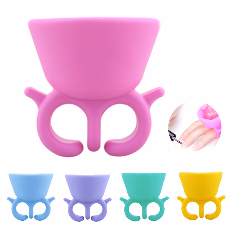 Silicone Wearable Nail Polish Holder
