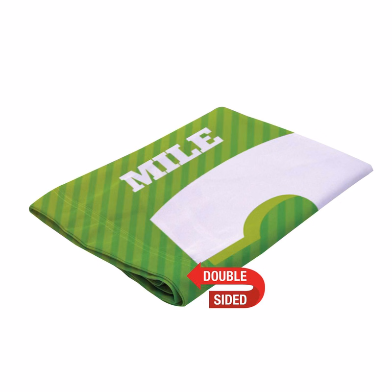 14.5' Premium Rectangle Sail Sign Replacement Flag (Double-Sided)