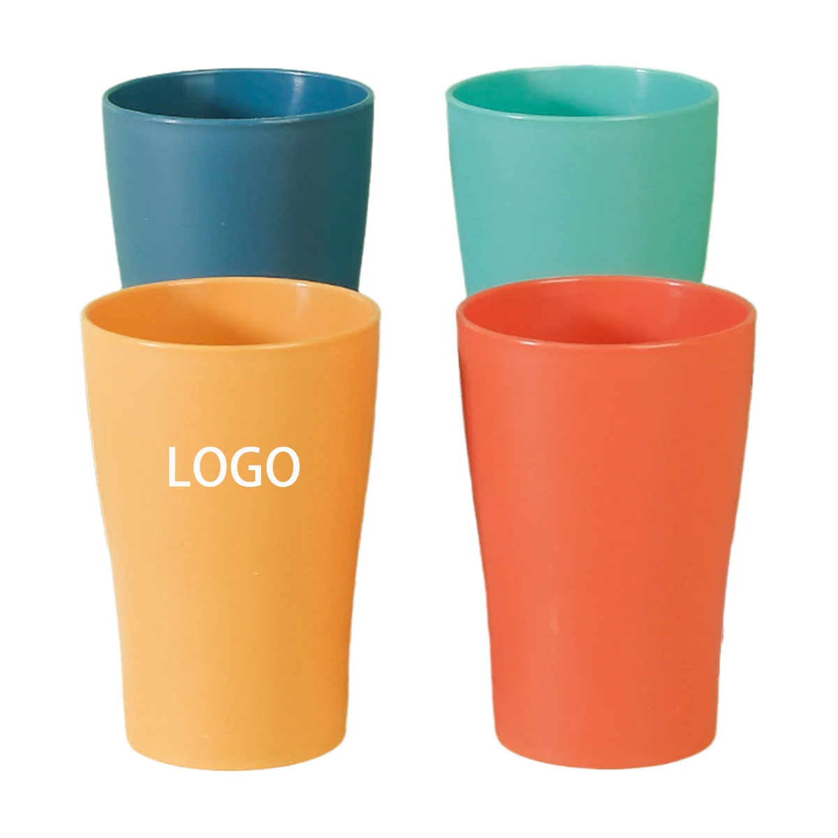 12oz Wheat Straw Couple's Toothbrush Cup 1