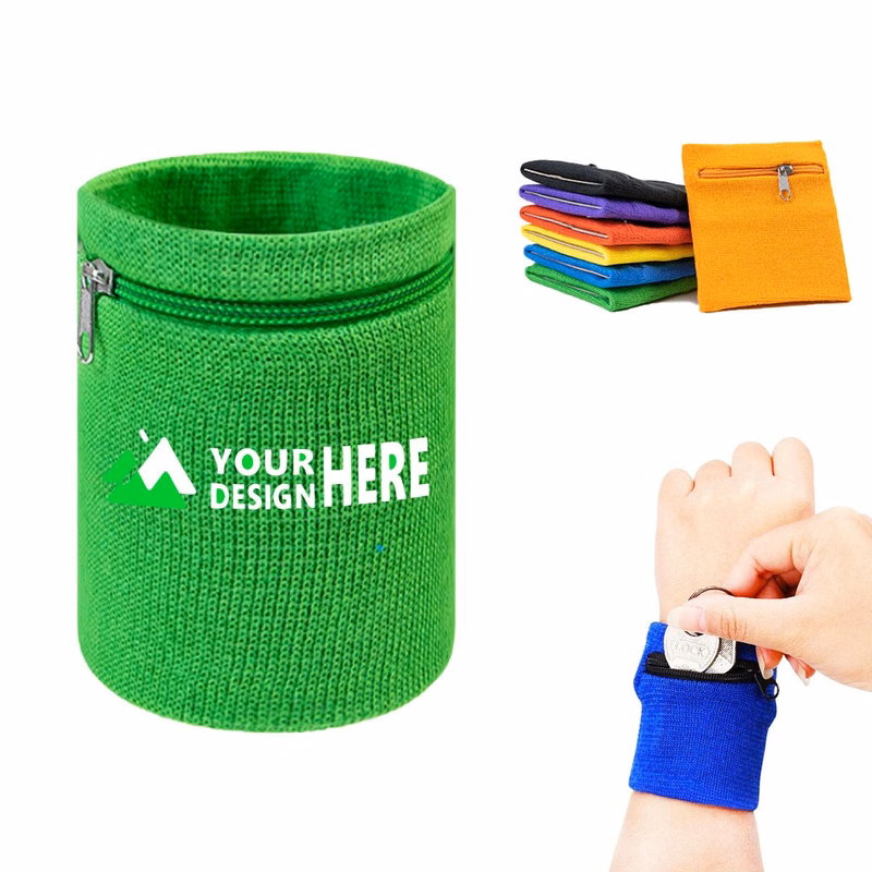 Wallet Pouch w/Zipper Sport Wristband