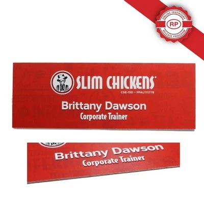 3D Full Color Dimensional Raised Nameplate Sign (15-19 Square inch) 1