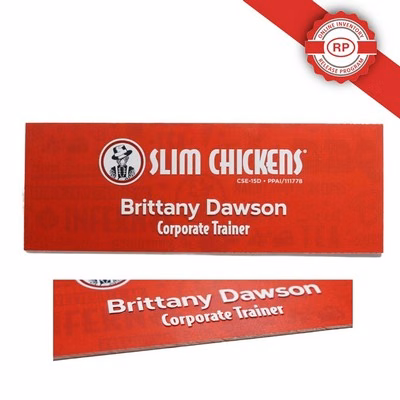 3D Full Color Dimensional Raised Nameplate Sign (15-19 Square inch)