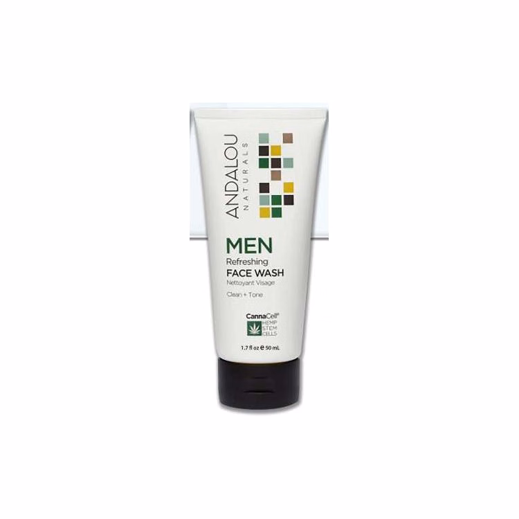 Andalou Naturals Refreshing Face Wash for Men - 1.7 oz