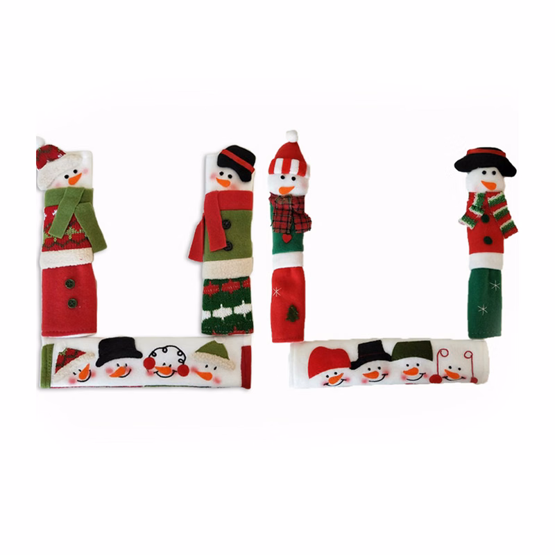 Christmas Microwave Oven Handle Cover