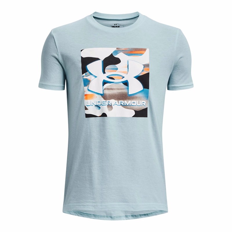 Boys' UA Big Logo Camo Short Sleeve 