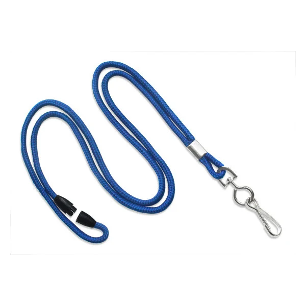 1/8" Breakaway Blank Lanyard w/Swivel Hook (Royal Blue) 1