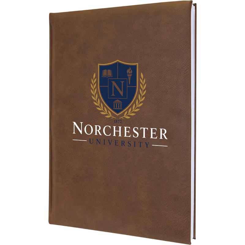 7" x 9" Dark Brown Leatherette Journal