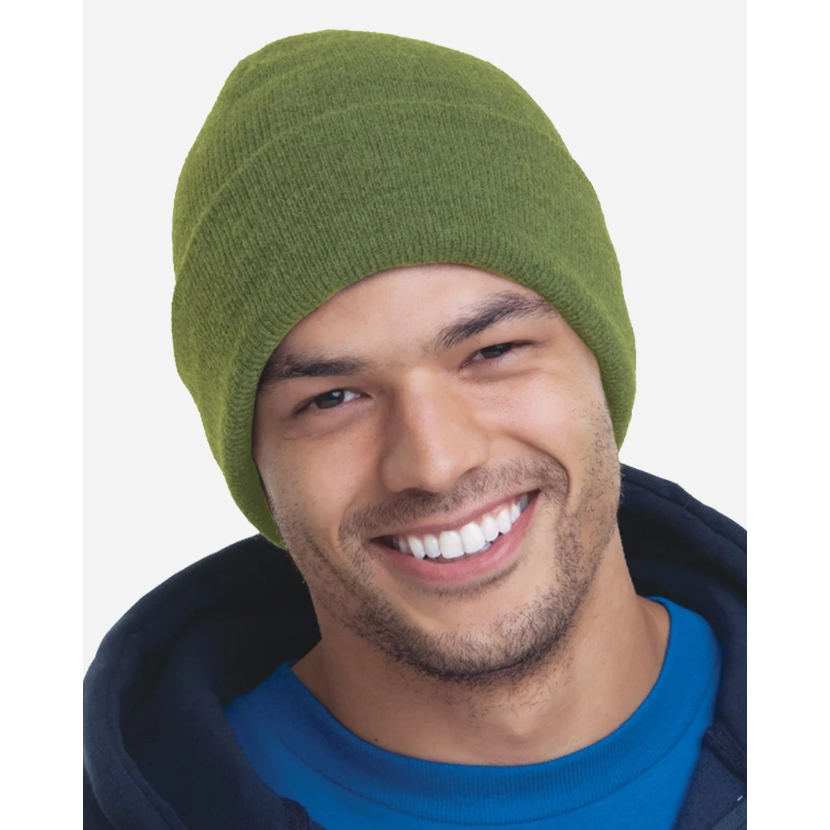 USA-Made 12'' Knit Cuffed Beanie - 3825 1