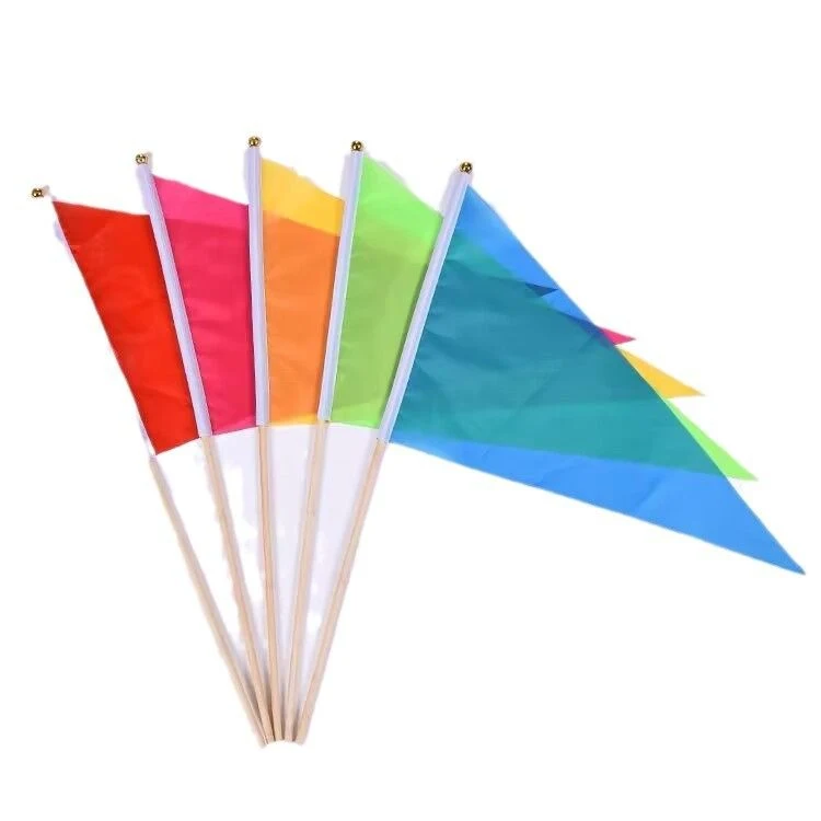 Portable Right Angle Triangle Hand Flag 1