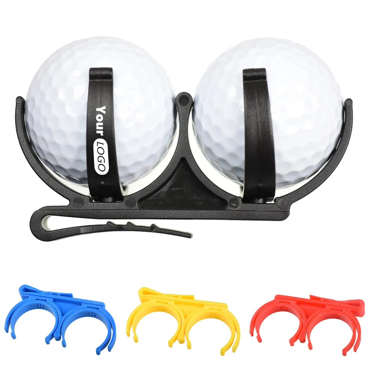Plastic 10 Golf Rotatable Folding Ball Clip 1