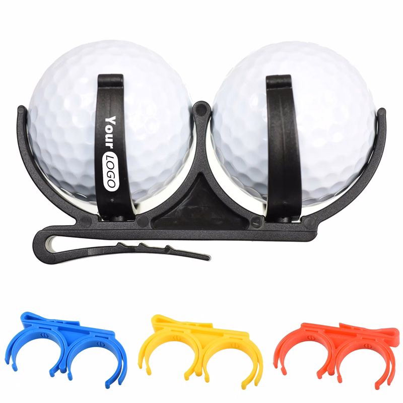 Plastic 10 Golf Rotatable Folding Ball Clip