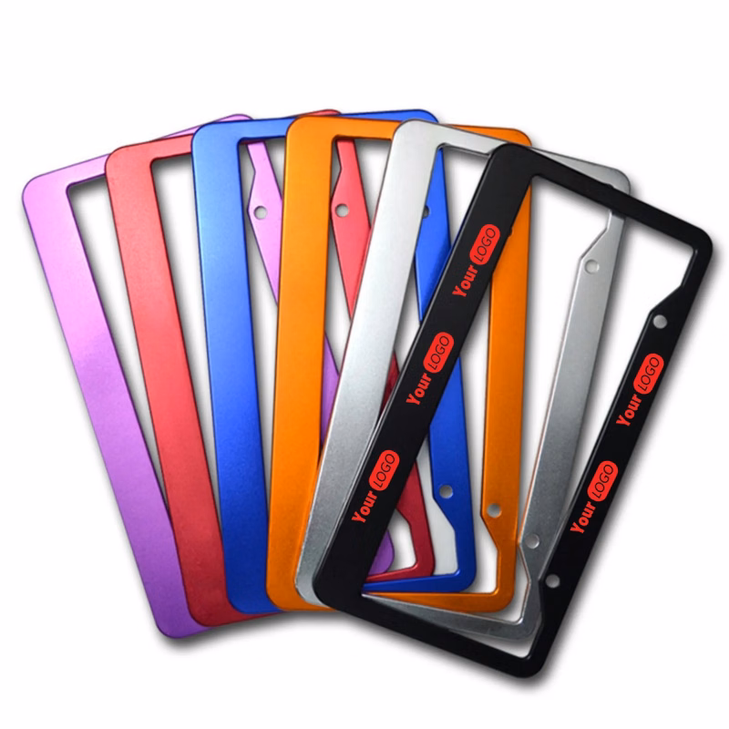 Custom Logo License Plate Universal Aluminum Tag Frames