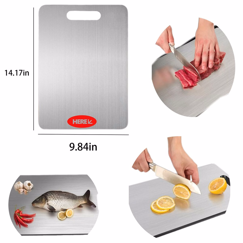 Thickened 304 Stainless Steel Double-Sided Cutting Board