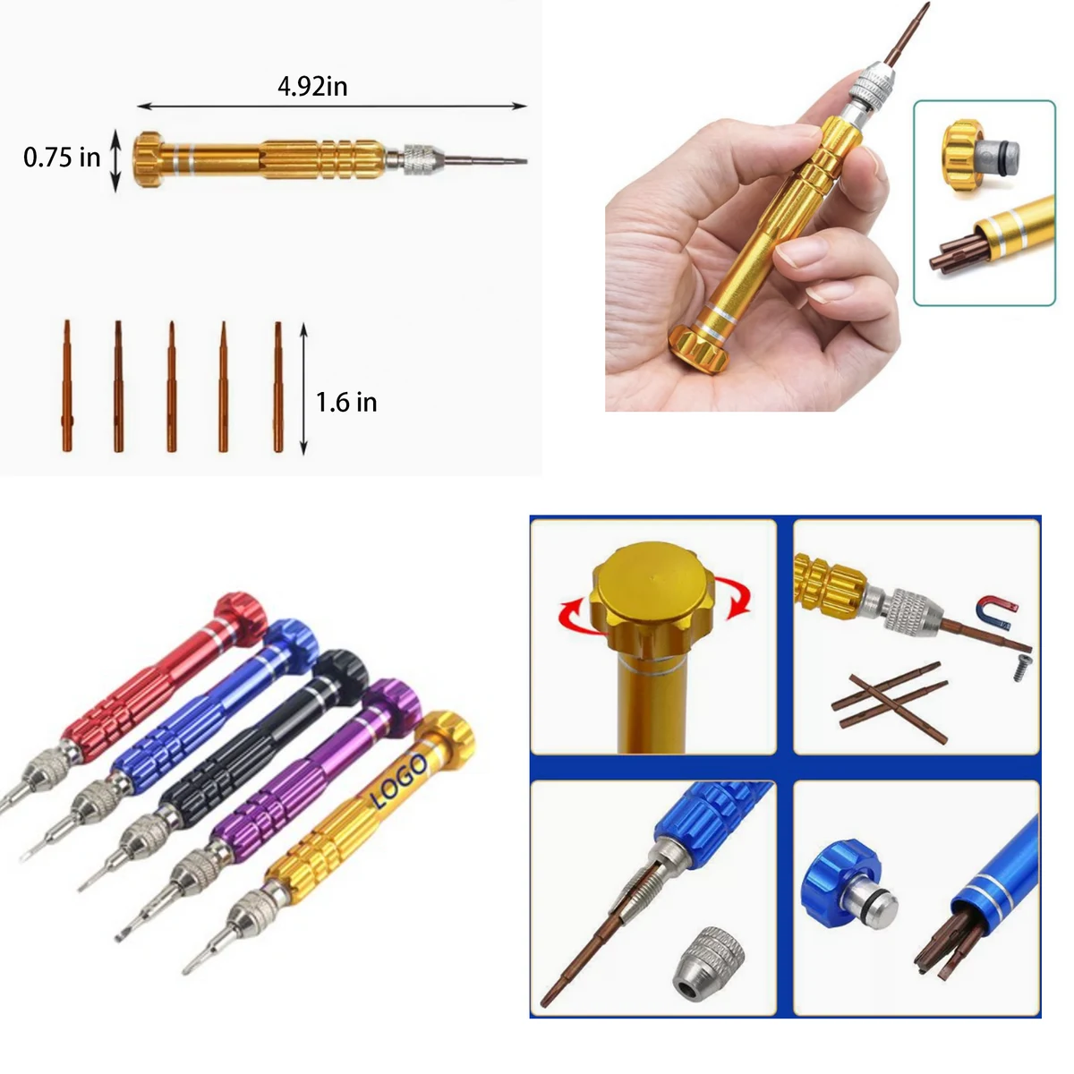 Portable 5 In 1 Alloy Repair Screwdriver 1