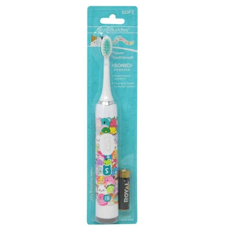 Kid's Battery Powered Electric Sonic Toothbrush - Squishmallows 1