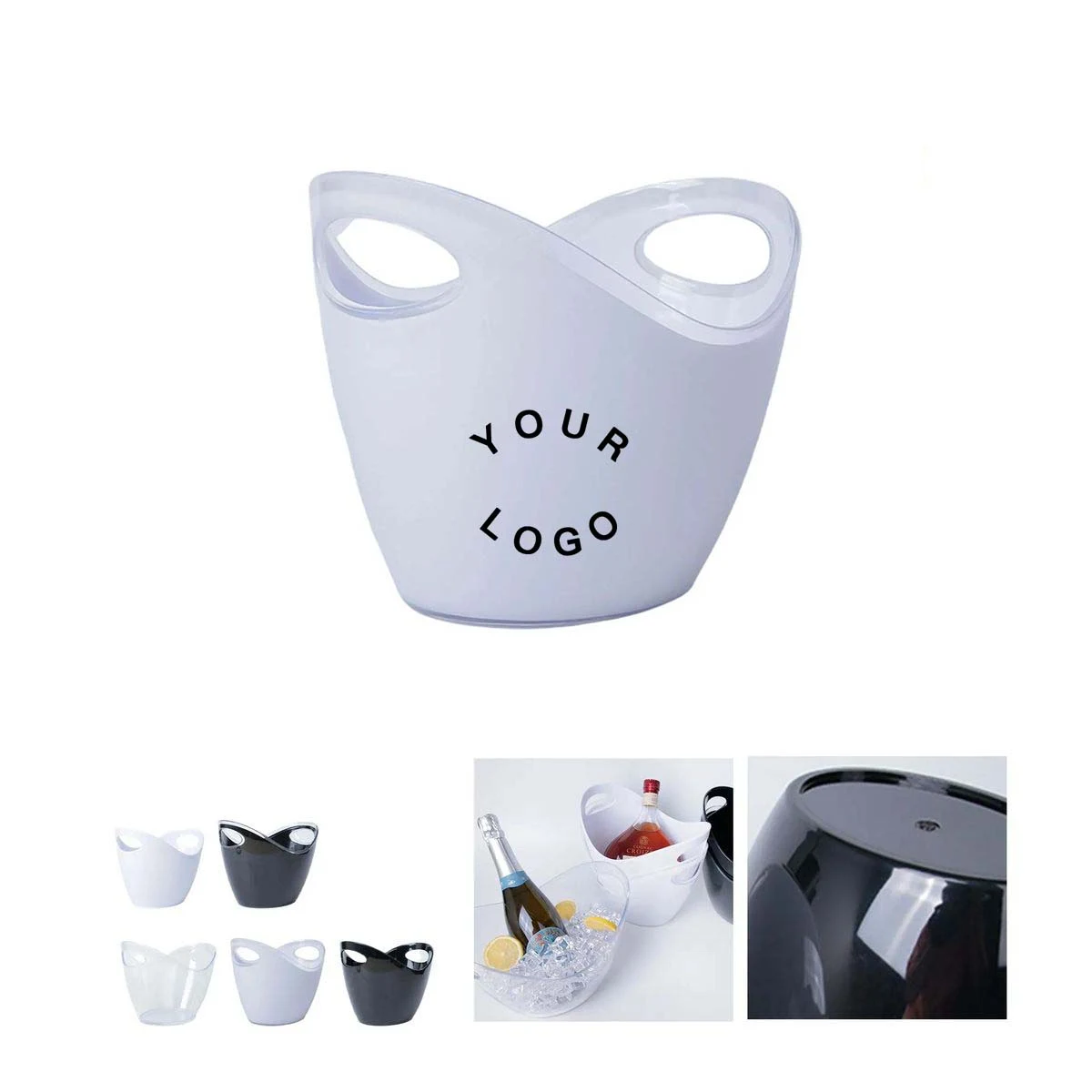 PS Plastic Ice Container for Drinks 1
