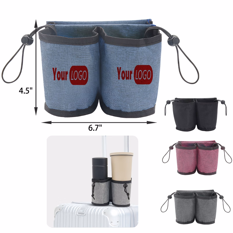 MOQ 50 PCS Versatile Luggage Cup Holder