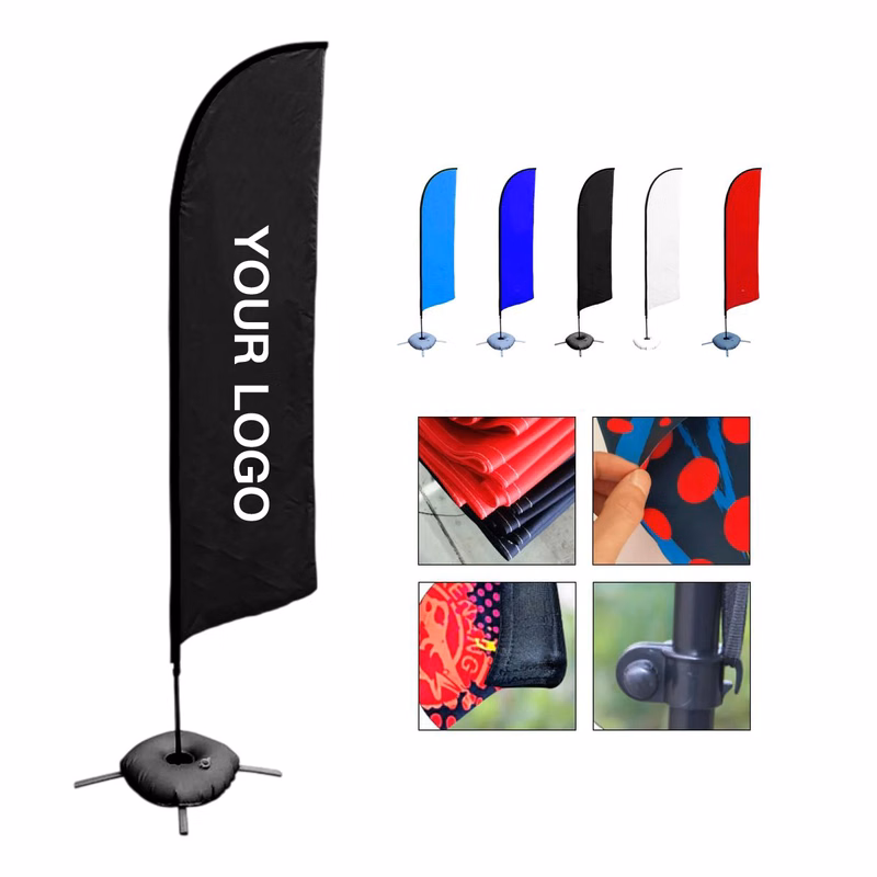 11ft Feather Flag Kit with Water Bag and Bracket