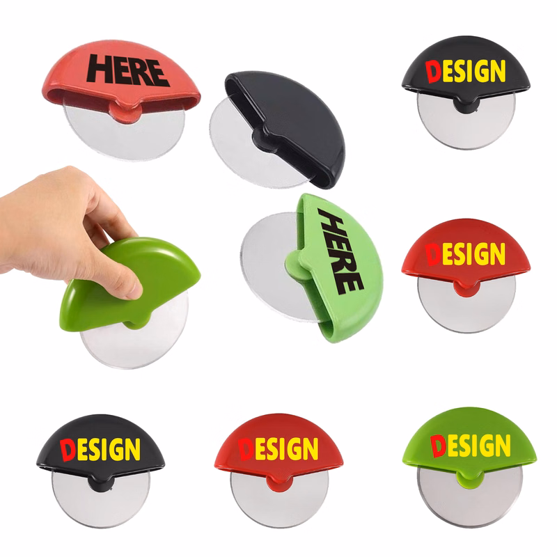 MOQ100 Plastic Handle Stainless Steel Pizza Cutter