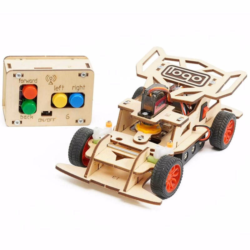 Wooden Jigsaw Puzzle Remote Control Car Toy
