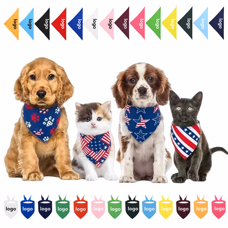 Pet Bandanas for Dogs and Cats MOQ100PCS