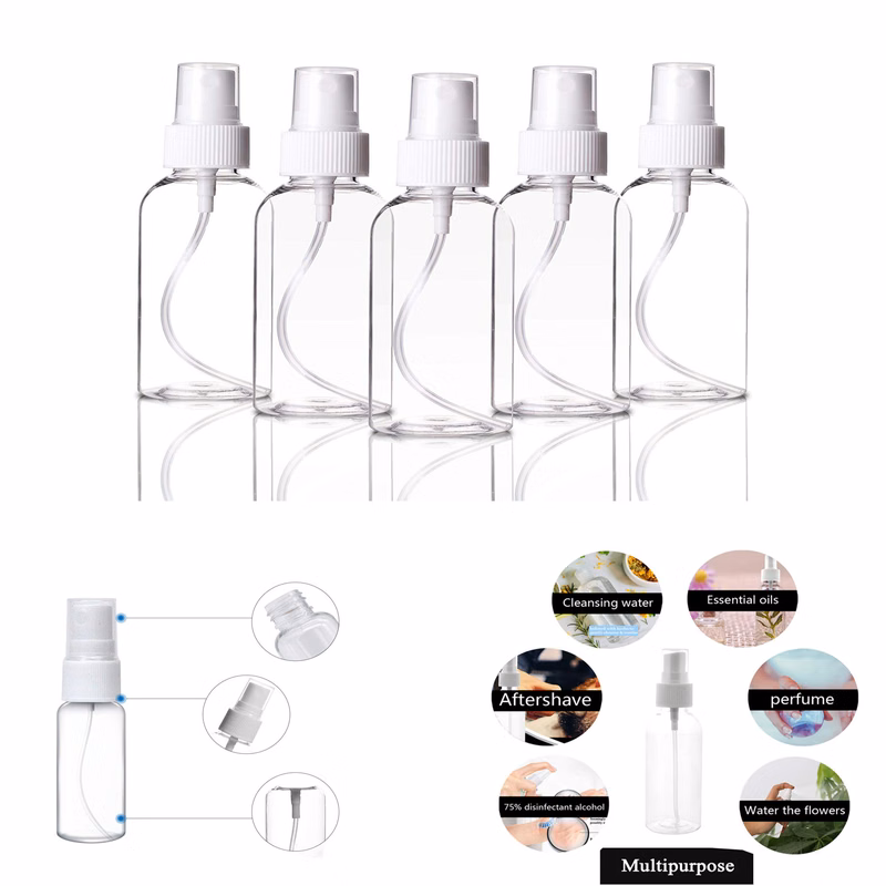 50ml Empty Plastic Spray Bottles Mini Clear Plastic Spray Bottle