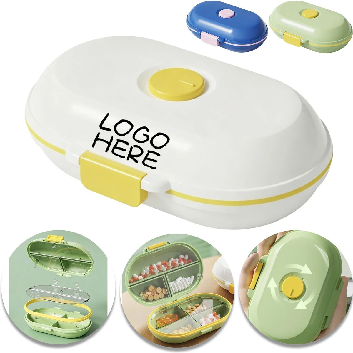 Compact Pill Dispenser Container 1