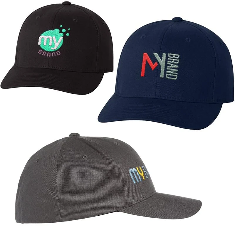 Flexfit Adult Brushed Twill Fitted Cap 1