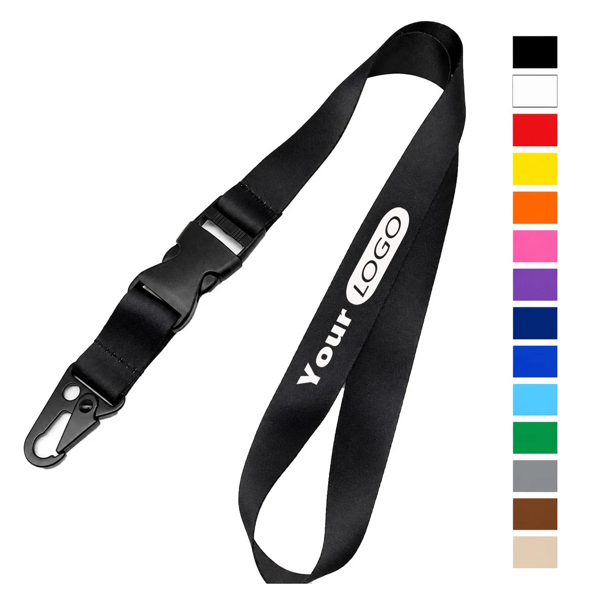 3/4" Heat Transfer Polyester Lanyard 1