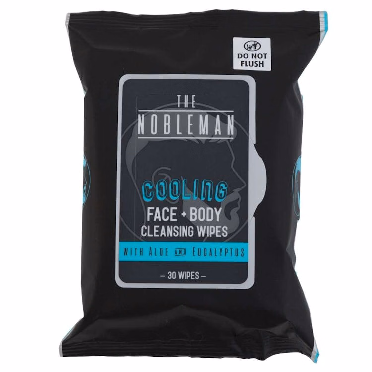 Men's Cooling Face and Body Wipes - 30 Count