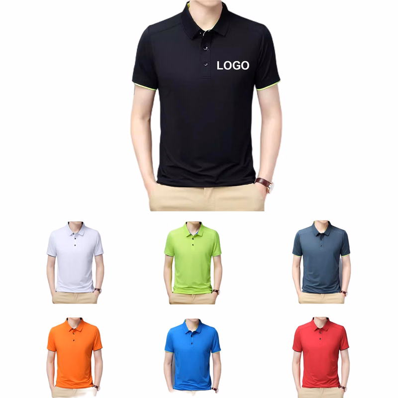 Men's Polo Shirt Moisture Wicking Summer Short Sleeve Tennis Golf Shirts