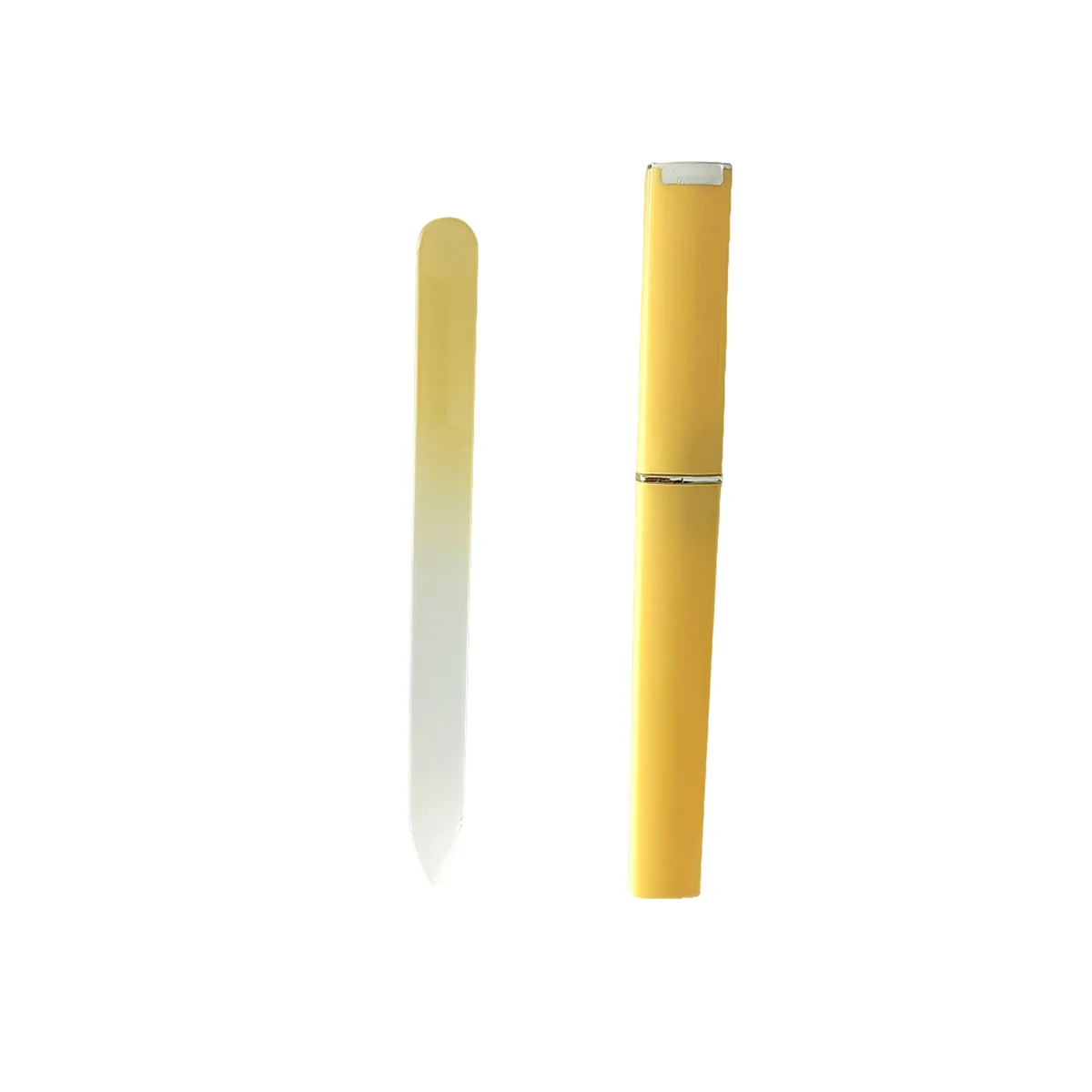 Double Sided Glass Nail File With Protective Case 5.9" 1