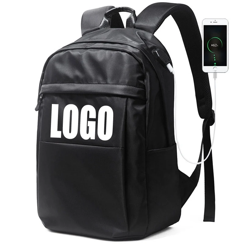 Simple Travel Laptops Backpacks With USB Charging Port 1