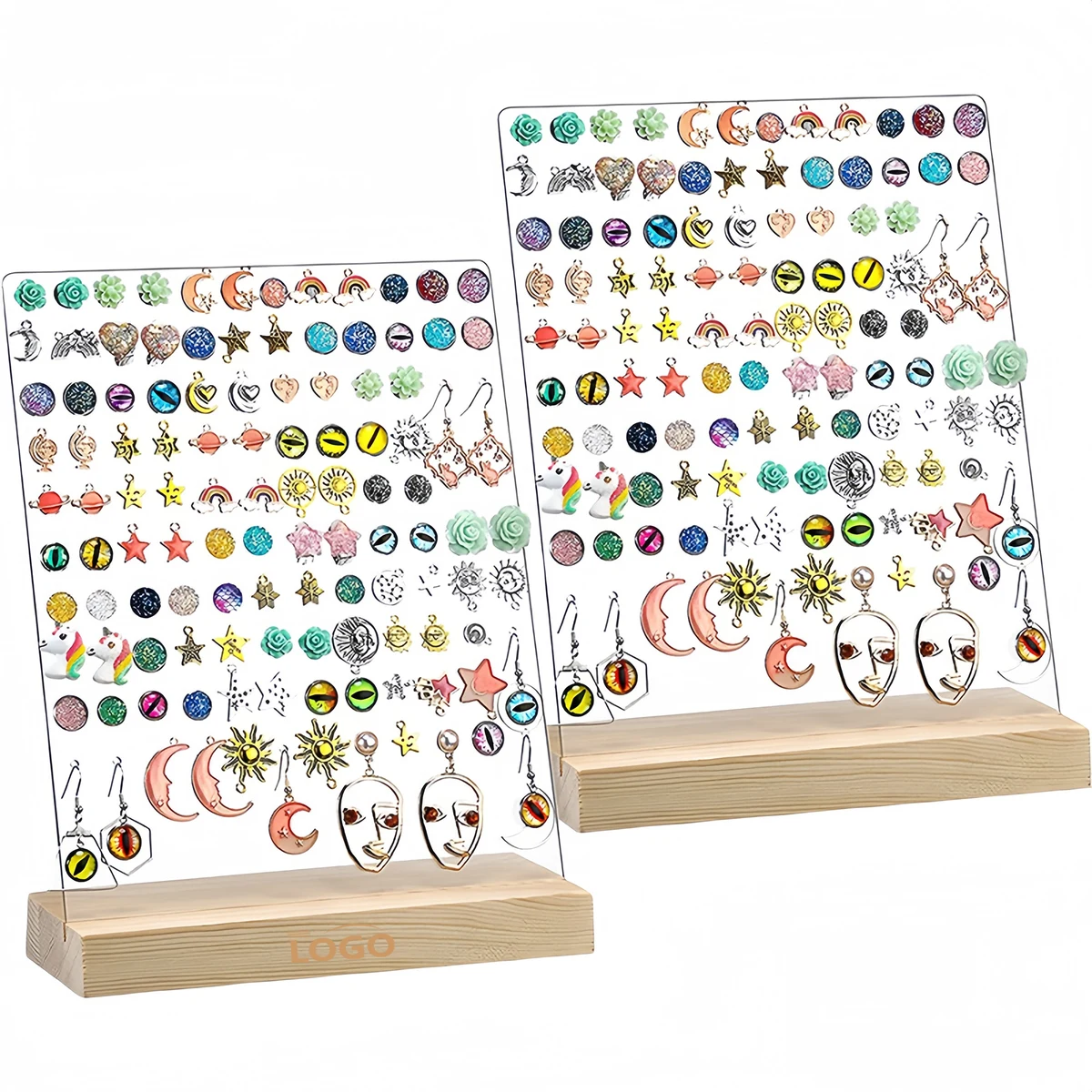 Acrylic Jewelry Display Stand for Earrings and Necklaces 1