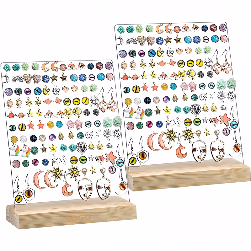 Acrylic Jewelry Display Stand for Earrings and Necklaces