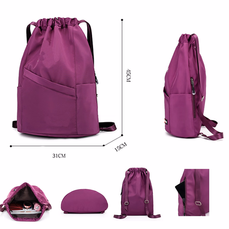 Fashion nylon Beam Drawstring Backpack