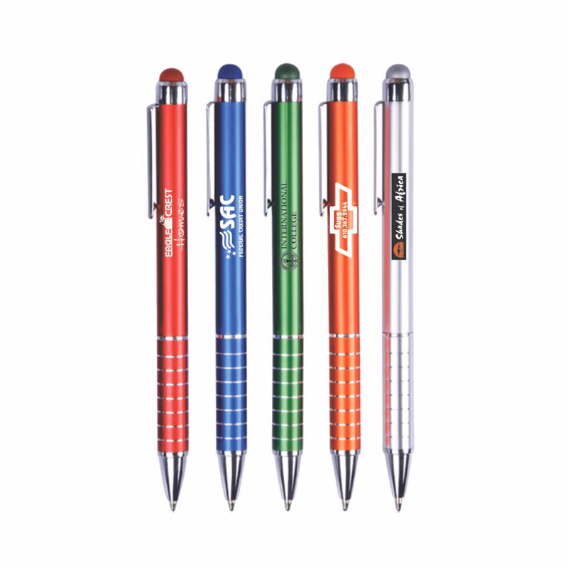 Aluminum Ballpoint Pen with Stylus