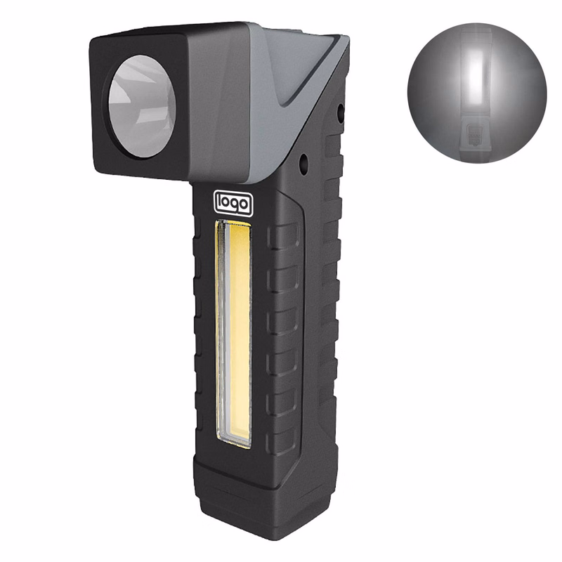 Magnetic Rotating COB Flashlight w/ Strong Beam